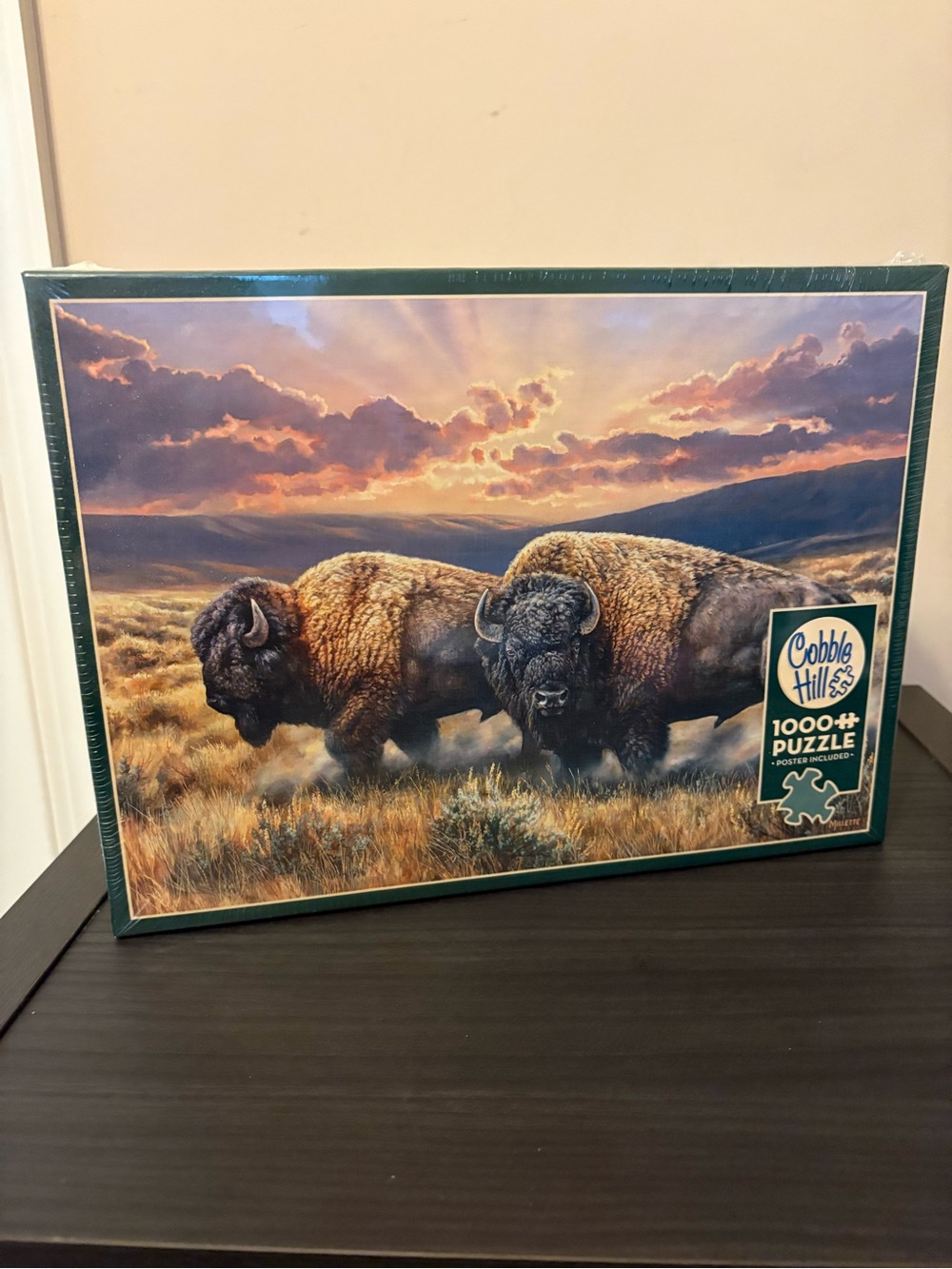 Cobble Hill 1000+ Piece Buffalo Sunset Puzzle - Brown